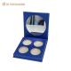 Customized Rigid Paperboard Empty Magnetic Eyeshadow Pans Paper Box With Mirror