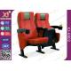 4d Metal feet cinema seating chairs , plastic armrest with cupholder  Cushion Theater Chairs