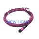 LSZH MPO Trunk Cable Female To 4 DX SC Multimode OM3 Fiber Patch Cable