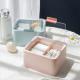 Plastic Container Dispenser Box  for Bathroom Storage Organizer Cotton Storage