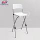 Foldable bar HDPE Plastic Folding Chair And Table White Metal Frame