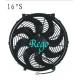 16 Inch Universal Electric Engine Radiator Cooling Fans 180W Power Curved Blade