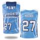 Blue Sublimated Reversible Lacrosse Jersey Round Neck Breathable