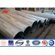 ASTM A123 Outdoor Electric Steel Transmission Line Poles 1mm - 36mm Wall