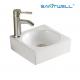 Square ShapeAB8320 Art Basin Wall Wash Ceramic Basin Hand Wash Above Counter Basin Art Sinks Square Bathroom Wash Basin