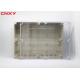 External Square Junction Box Copper Thread Reinforced Seal Ring With Clear Lid