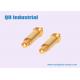 OEM ODM 10uin 20uin Gold Plating Brass Cellphone Mobile Phone Battery Connector Spring Load Pogo Pin