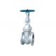 Silver Color Flexible Wedge Gate Valve , Water Gate Valve Large Size 2 - 36 Inch
