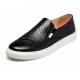 high quality black slip-up snakeskin shoes cowhide sneakers brand couples loafers lovers loafers designer loafers BS-B6