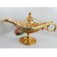 Shinny Gifts Enamel Metal Brass Genie Lamp