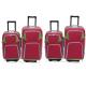 Bright Color Soft Eva 8 Wheel Luggage Set , Iron Trolley Travel Suitcase With Wheels