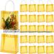 Gift Wrap Tote Bag Reusable Treat Bags Wrapping Gifts Bags For Party Favors Wedding 6.3 X 5.9 X 2.8 In(Gold)