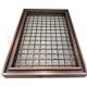 PVD Color Square Shape 316 Grid Stainless Steel Wire Mesh Panels For Space Divider