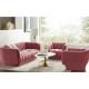 Cara furniture Dusty Rose velvet stainless steel leg Sofa Recliner Armchair Living Room Sofa Sets For living room