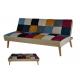 Colourful Velvet Fabric Living Room Foldable Sofa Bed Accept OEM Order