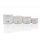 Compact White Empty Cream Jars With Lids For Cosmetics 15g 30g 50g 100g