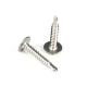Customized 4.8mm Wafer Head Phillips Drive Screws 304 Stainless Steel Self Drilling Screw