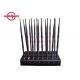 16 Antennas Wireless Signal Jammer , Signal Jamming Device Good Cooling System