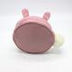 Circular Travel Cosmetic Storage Bag 20cm 6cm Pink Cosmetic Pouch