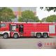 Heavy Duty 8x4 Drive Foam Tanker Fire Truck With Separete Crew Room Six Seats