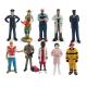 Pretend Professionals 10 PCS Pretend Career Figures People at Work Model Toy for Boys Girls Kids