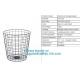 Wholesale china trade decorative laundry metal wire material storage basket, Storage Metal Wire Fruit Basket hanging wir