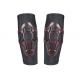 Black Mountain Biking Protective Gear Four Pack Pad Set Black With Red Lining