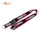 Printed Lanyard neck polyester lanyard with a key ring and ABS buckle