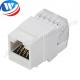 White Tool Free RJ45 Keystone Jack PC Material Cat6 Keystone Jack