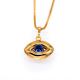 Blue eyes pendants Vintage jewelry 18K Gold Plated Fashion african Jewelry crystal Necklac