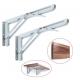 Wall Mounted Metal Shelf Brackets with Welding Process and Protective Coating