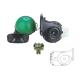 Waterproof Green Color Custom Car Horn Kit Truck Snail Horn 125DB Sound Level