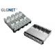 Press Fit 1 X 4 Ports SFP Solutions Elastomeric Gasket Light Pipe Sfp Cage Pinout