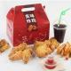 Ivory Borad Anti Oil BOPP Sealable Fried Chicken Box Varnishing