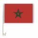 Polyester Moroccan Car Flag Custom Countries Sublimation Car Flag