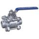 3-pc clamped-end stainless steel ball valve 1000wog wcb water oil gas