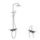 SONSILL Hotel Luxury Brass Wall Mounted Hot and Cool Mixer Faucet Shower Cabin Set