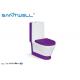 Dual Flush One Piece Wc , Ceramic Single Unit Toilet SWC511 800*380*840 Mm