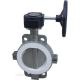 Ductile Iron DI WCB SS304 Stainless Steel Ptfe Split Body Butterfly Valve Wafer