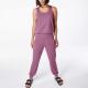 Athletic Womens Loungewear Set Womens Workout Jumpsuit With Side Pockets