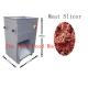 Compact Industrial Meat Slicer / Bacon Cooked Meat Strip Cutter Machine