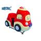 Little Red Police Car Outdoor Kiddy Ride Machine Hardware And Acrylic Material