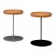 Plywood Small Side Coffee End Table Wooden Top Steel Base Tables For Lounge