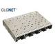 1x5 Multiple Port Sfp Socket SFP+ Cage One Piece Copper Alloy Construction