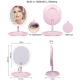 Professional Vanity Touch Sensor Switch Single Sides Oval Shaped Soft Led Lights Make Up Table Mirror
