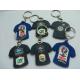 Custom 2d/3d Football Team Sportswear Shape Soft PVC Keychain For Euro 2016 Official Broadcast Gift