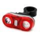 Hard Frame Battery Powered LED Bike Lights 2 Super Bright Red Color For Rear 