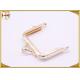 Shiny Gold Corner Arc Clutch Bag Purse Frames With High Technology Plating