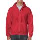 Red 270G/M2 Thin Pullover Hoodie , 2XL Hooded Pullover Sweatshirt