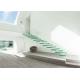 Invisible Stringer Floating Glass Staircase Irreplaceable Look 5 Years Warranty